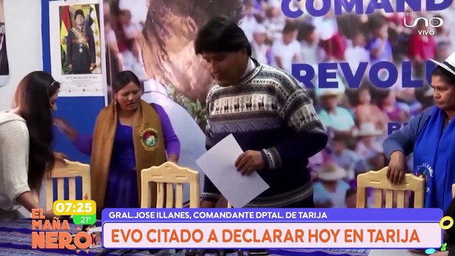 SCZ comandante de la policia de Tarija habla sobre operativo de seguridad para la declaracion de Evo Morales