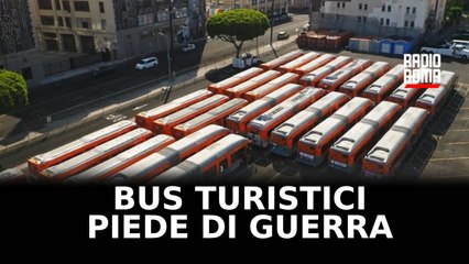 Bus turistici sul piede di guerra a Roma