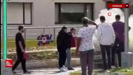 Tekirdağ’da seyir halindeki otomobil alev aldı