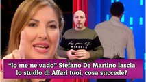 “Io me ne vado” Stefano De Martino lascia lo studio di Affari tuoi, cosa succede