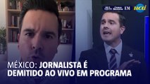 Jornalista é demitido ao vivo durante programa de TV