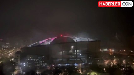 Florida'da Milton kasırgası, Tropicana Field Stadyumu'nun çatısını uçurdu