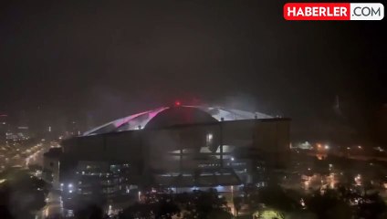 Florida'da Milton kasırgası, Tropicana Field Stadyumu'nun çatısını uçurdu