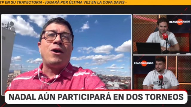 Álvaro Benito reacciona a la despedida de Nadal tras ser tantos años narrador de sus partidos