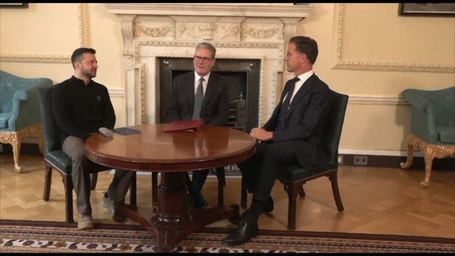 Zelensky e il Segretario Generale Nato Rutte a Downing Street