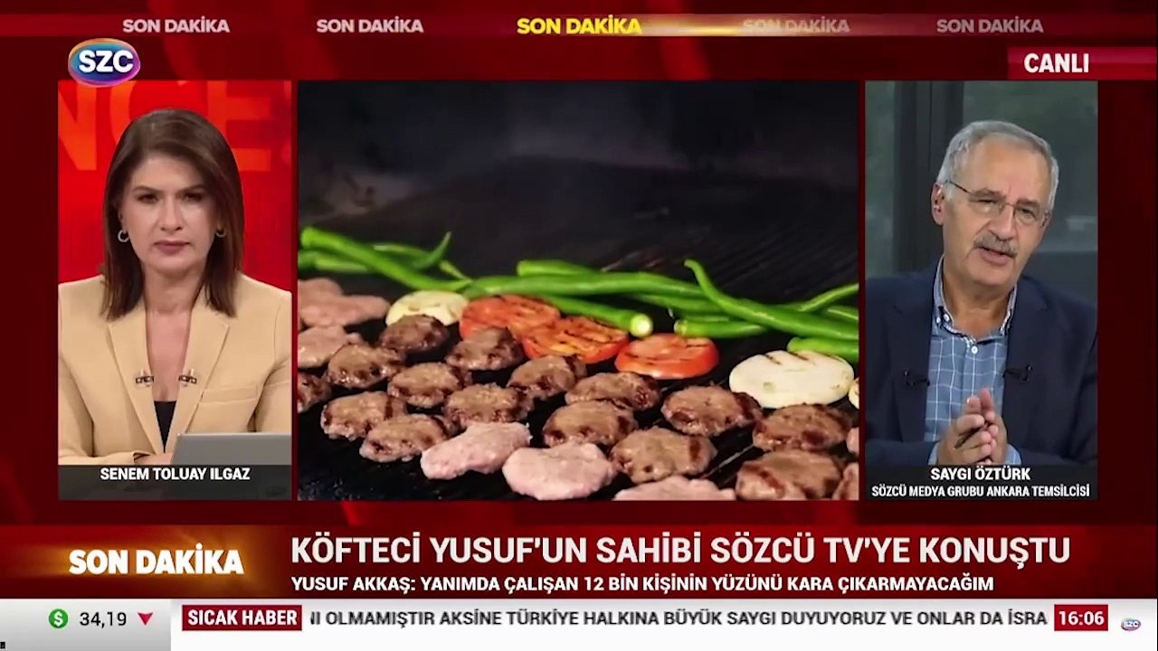 Köfteci Yusuf'un sahibi Yusuf Akkaş ilk kez Sözcü TV'ye konuştu
