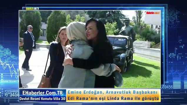 Emine Erdoğan, Arnavutluk Başbakanı Edi Rama'nın eşi Linda Rama ile görüştü