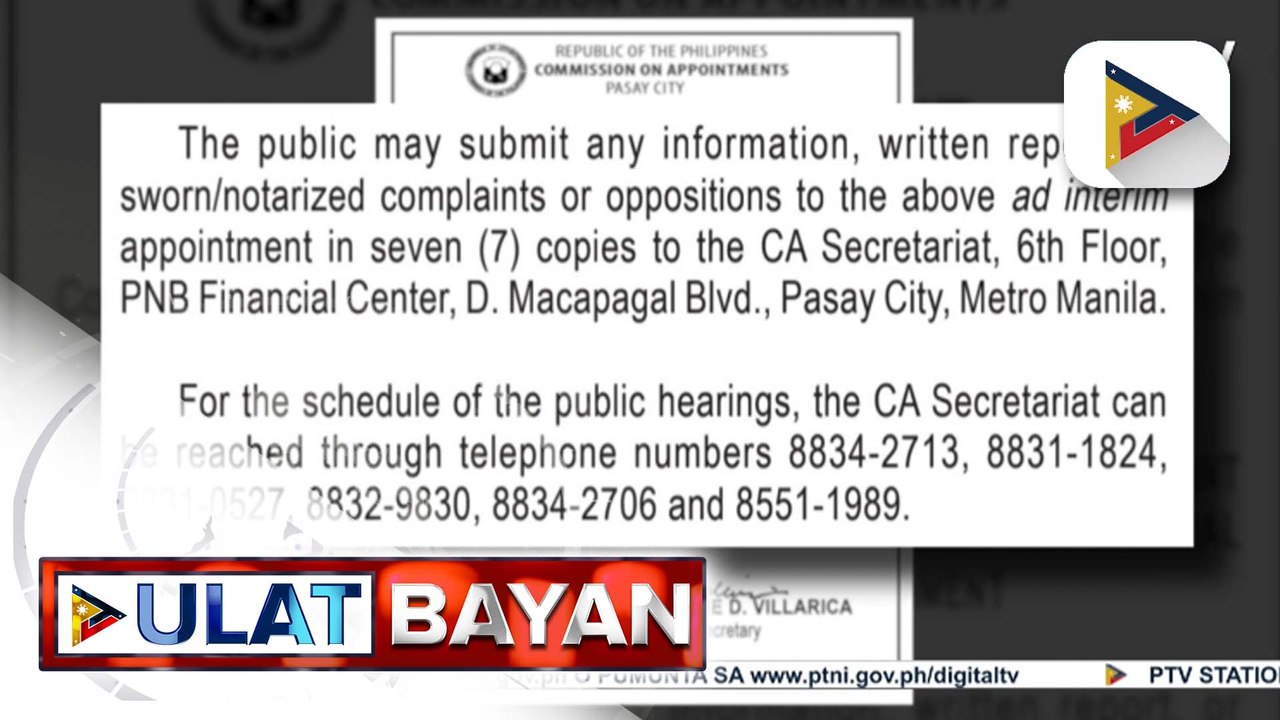 PBBM, isinumite na sa CA ang ad interim appointment ni DILG Sec. Remulla