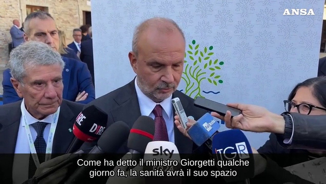 Schillaci: "In manovra piu' soldi a sanita' ma vanno spesi bene"
