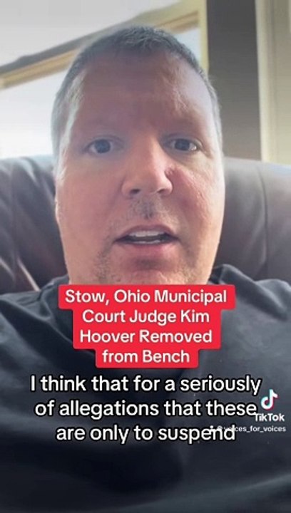 Stow, Ohio Municipal Court Judge Kim Hoover Immediately Removed from Bench for coercing people into paying #fines, #courtcosts