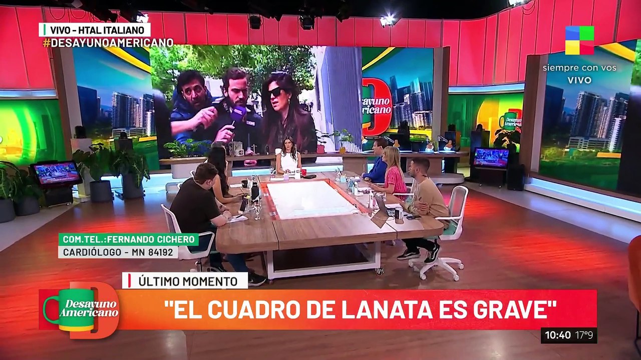 Elba Marcovecchio habló tras la operación de Jorge Lanata: "Está sedado y sin fiebre"