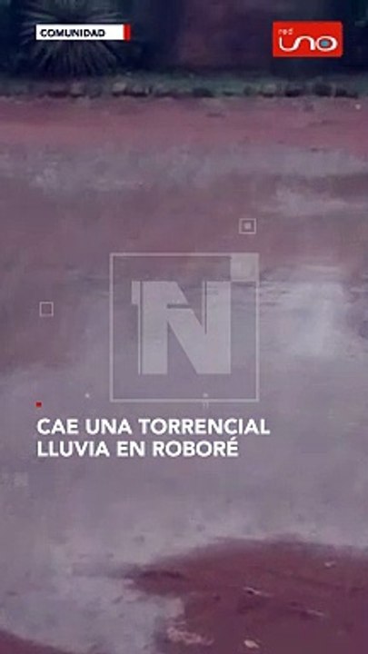 Scz: Cae una torrencial lluvia en Roboré y se espera que pueda sofocar los incendios forestales.