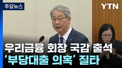 국감 증인으로 나온 임종룡..."책임질 일 있으면 책임질 것" / YTN