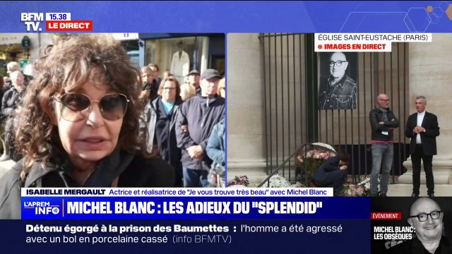 Obsèques de Michel Blanc: C'est un vrai choc, il va nous manquer confie Isabelle Mergault