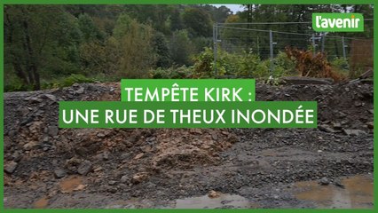 Tempête Kirk: une rue de Theux a été inondée