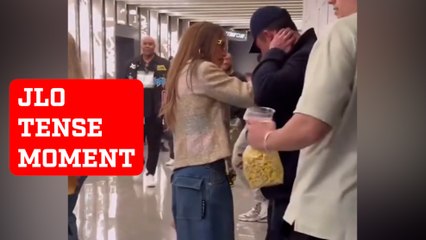 Jennifer Lopez and Ben Affleck share a tense moment in front of the public