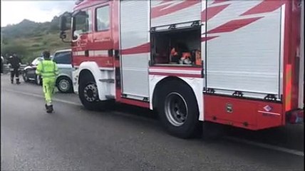 I soccorsi sulla Trignina e il traffico fermo