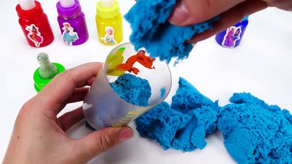 Satisfying Video l How to make Rainbow Kinetic Sand INTO Making Milk Bottle Cutting ASMR