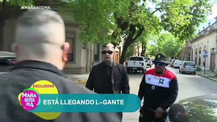 L-Gante llegó al Tribunal con una postura positiva