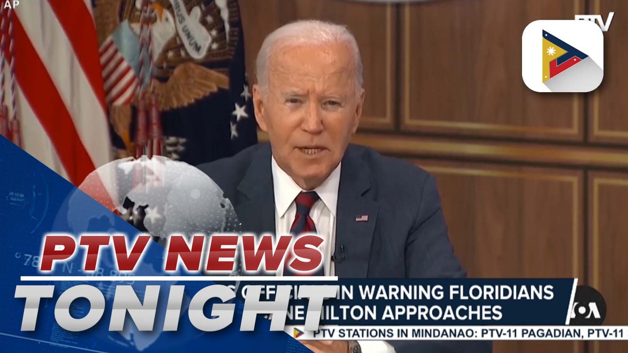 Biden leads officials in warning Floridians as Hurricane Milton approaches