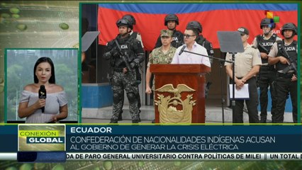 CONAIE crítica gestión de Noboa por posible incremento de cortes eléctricos