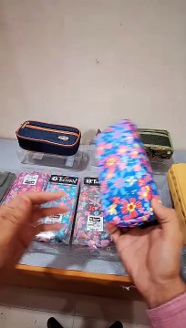 Pencil Case, Large Capacity Marker Pen Pencil Pouch, Bright Colour Trendy Trunk Travel Stationery Bag Organizer with Zipper for School Kids