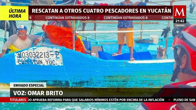 Rescatan a 4 pescadores más tras el paso del huracán 'Milton' en Yucatán; aún faltan 8