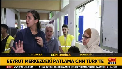 Beyrut merkezdeki patlama CNN TÜRK'te