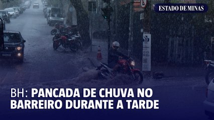 BH: pancada de chuva no Barreiro durante a tarde