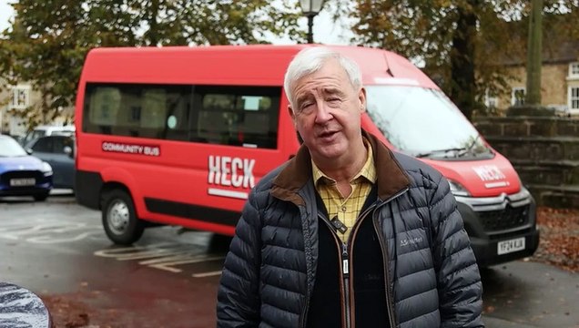 Yorkshire business HECK! buys a minibus and provide free bus rides to help combat loneliness and isolation in rural areas hailed a 'lifeline' by The Yorkshire Vet's Peter Wright