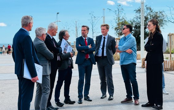 Interview de François-Xavier Lauch, prefet de l'Hérault et Sébastien Frey, maire d'Agde.