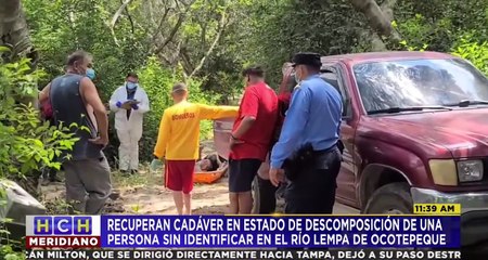 Recuperan cadáver de un hombre de las aguas del río Lempa, Ocotepeque