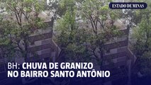 BH: chuva de granizo no bairro Santo Antônio