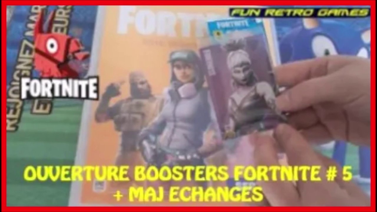 OUVERTURE BOOSTERS PANINI FORTNITE + MAJ ECHANGES