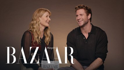 Laura Dern & Liam Hemsworth Can't Name Each Other's Iconic Roles | All About Me | Harper's BAZAAR