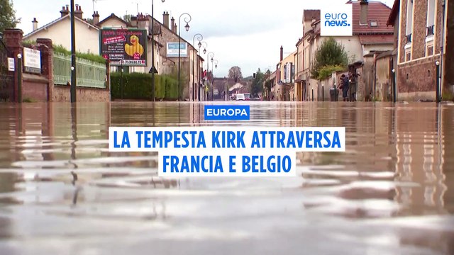 Maltempo, la tempesta Kirk attraversa Francia e Belgio: danni, inondazioni e una vittima