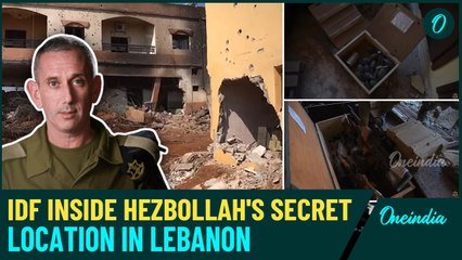 VIDEO: IDF Spokesperson Makes Video From Hezbollah's Secret Site In Lebanon | Watch