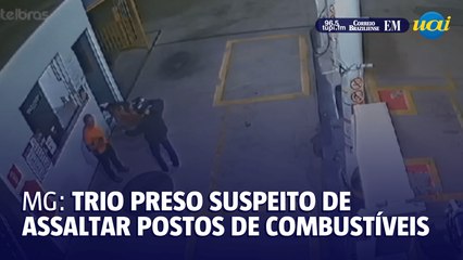 MG: trio preso suspeito de assaltar postos de combustíveis