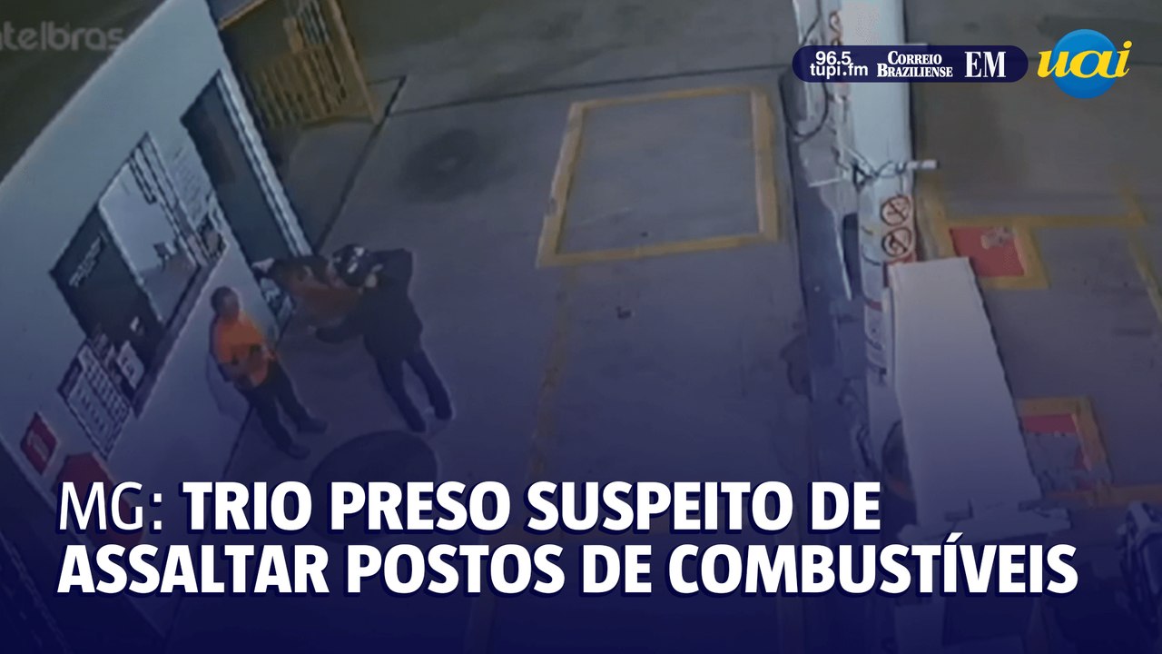 MG: trio preso suspeito de assaltar postos de combustíveis