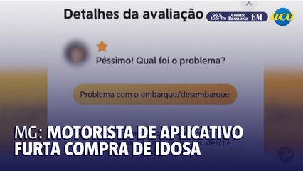 MG: motorista de aplicativo furta compra de idosa