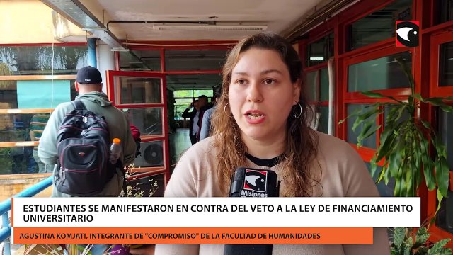 Estudiantes se manifestaron en contra del veto a la ley de financiamiento universitario