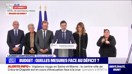 Budget 2025: "Ce n'est ni une cure d'austérité ni un matraquage fiscal", affirme Laurent Saint-Martin, ministre du Budget
