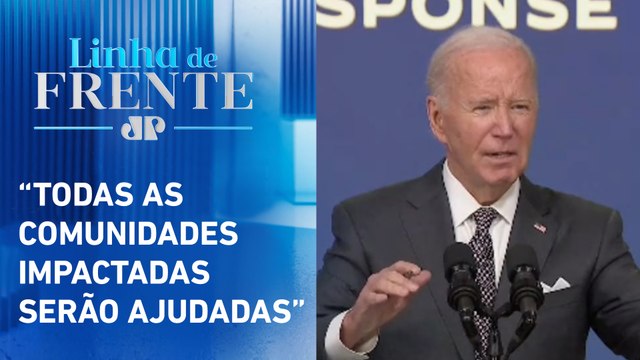 Joe Biden atualiza situação dos EUA após passagem do furacão Milton | LINHA DE FRENTE