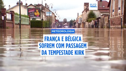 Tempestade Kirk varre França e Bélgica, fazendo um morto