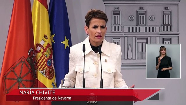 Azcón reconoce error del PP con ley sobre etarras y Chivite le acusa de tapar su debilidad