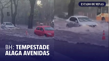 BH: tempestade alaga avenidas