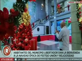 Habitantes del municipio Libertador reciben con alegría la época navideña en el estado Mérida