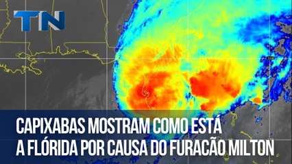 Capixabas mostram como está a Florida por causa do Furacão Milton