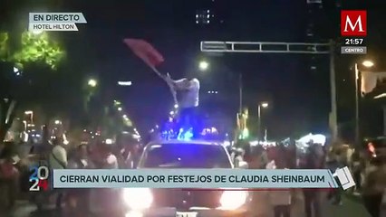 Download Video: Simpatizantes de Claudia Sheinbaum colman el Zócalo para celebrar presunto triunfo