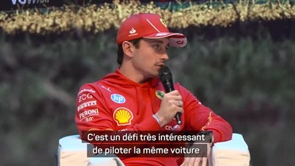 Ferrari - Leclerc : "Aucune jalousie par rapport à Hamilton"